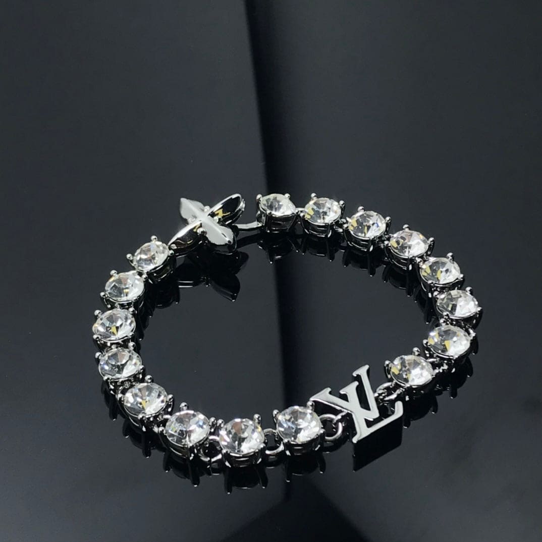 18K Louis Vuitton Crystals Bracelet