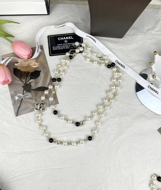 18K Chanel 23S Long Pearls Necklace