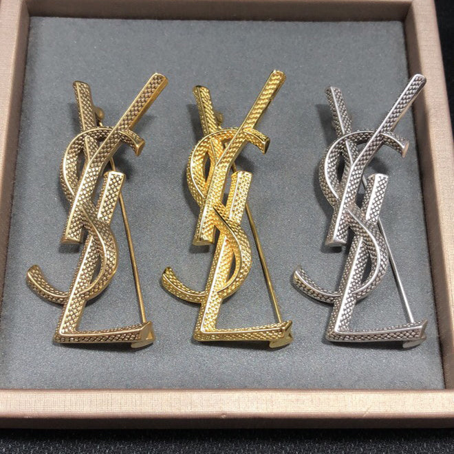 18K YSL Vintage Brooch