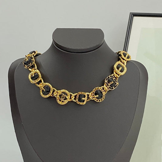 18K Chanel 2024 Leather Necklace