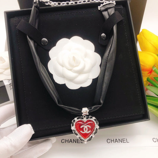 18K Chanel 2021 Leather Choker Necklace