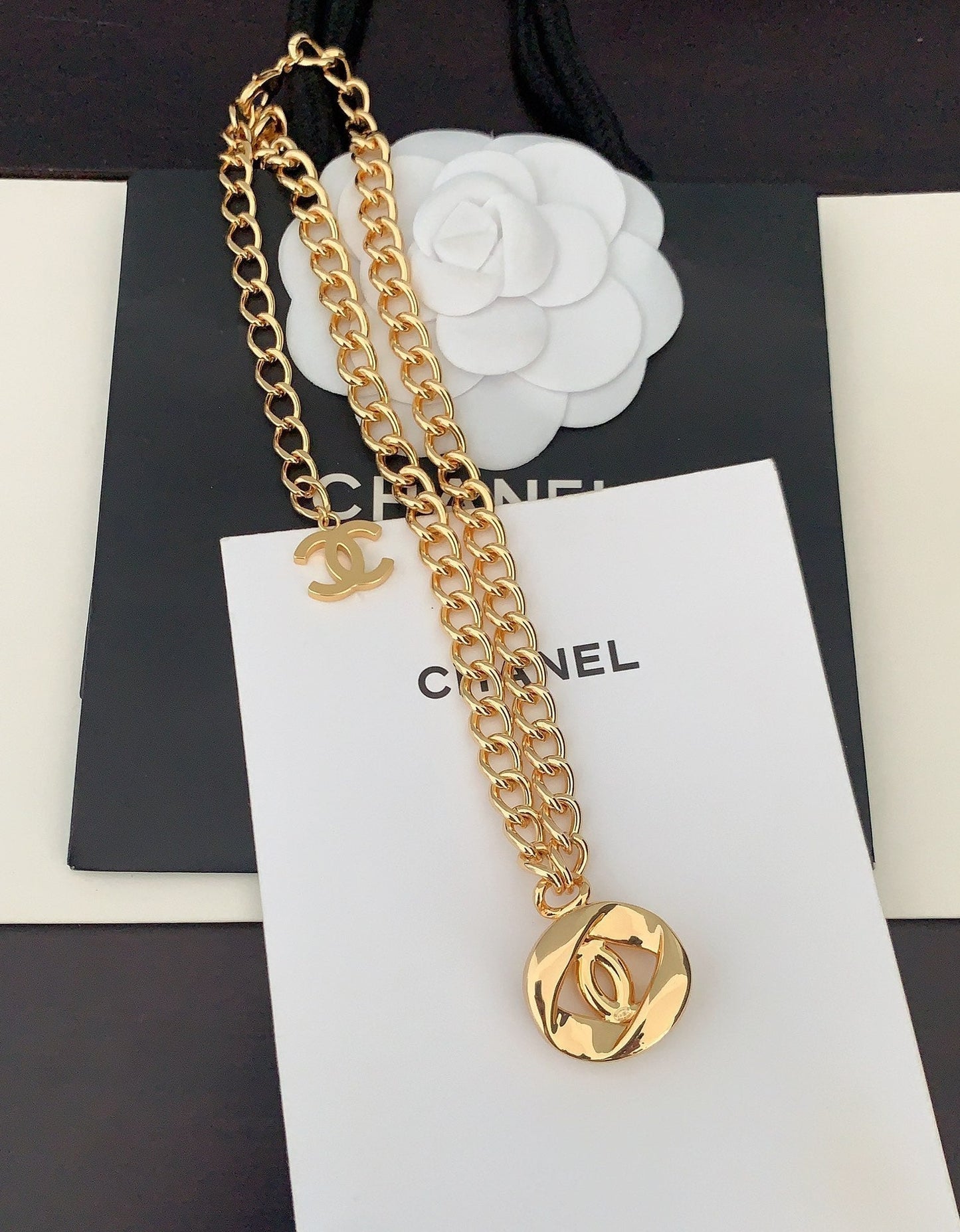 18K Chanel Diamond Chain Necklace