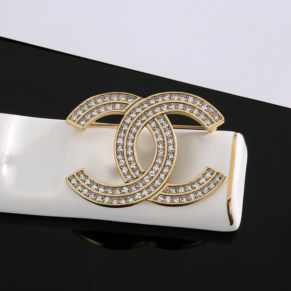 18K Chanel Diamond Brooch