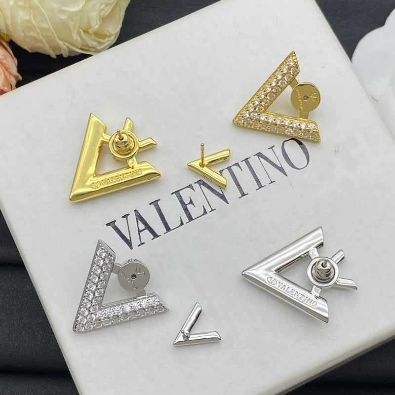 18K Valentino Valentino Diamond Earrings
