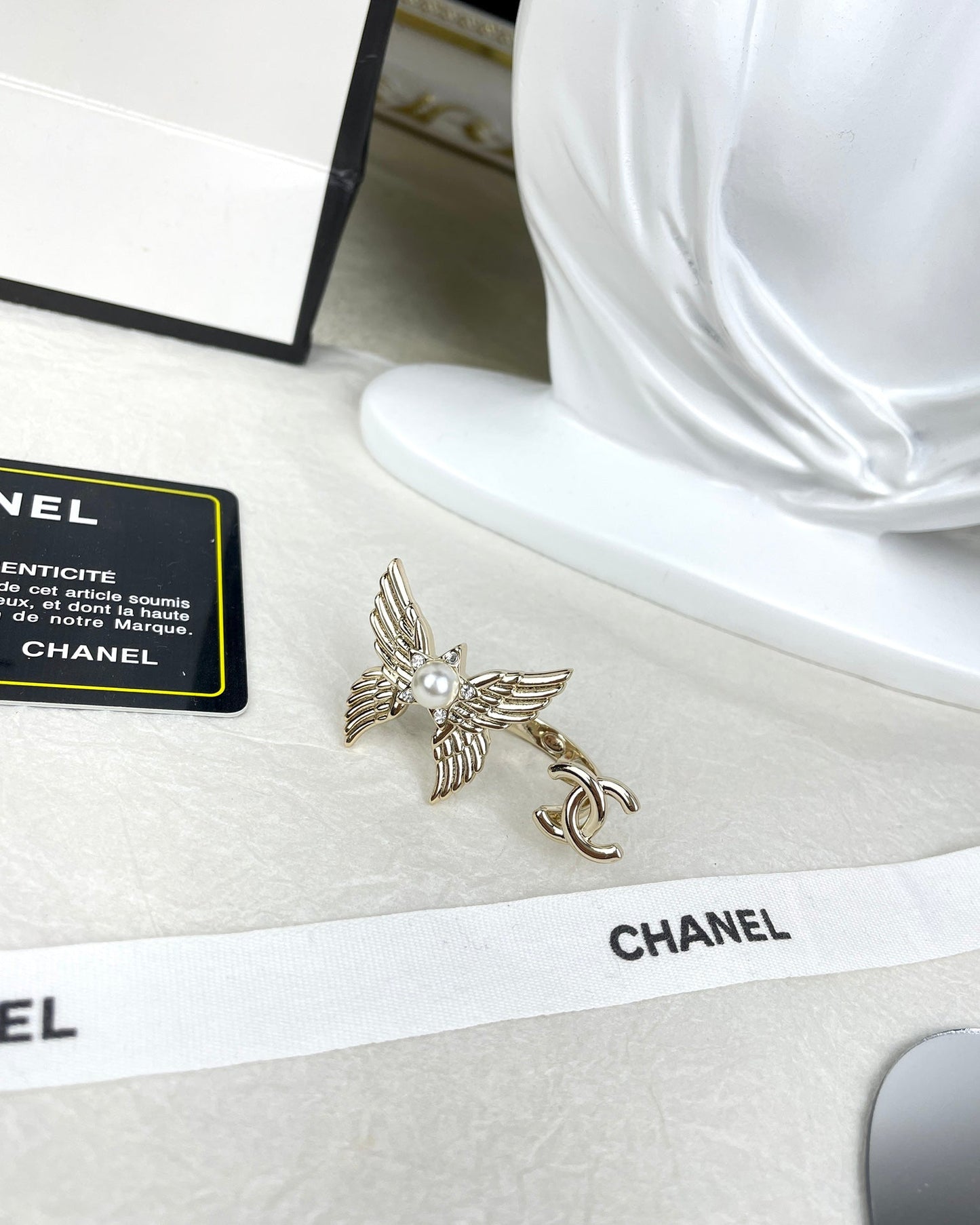 18K Chanel Butterfly Open Ring