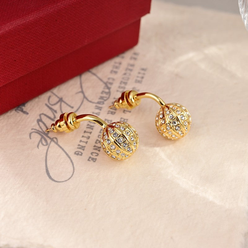 18K Valentino Diamond Earrings
