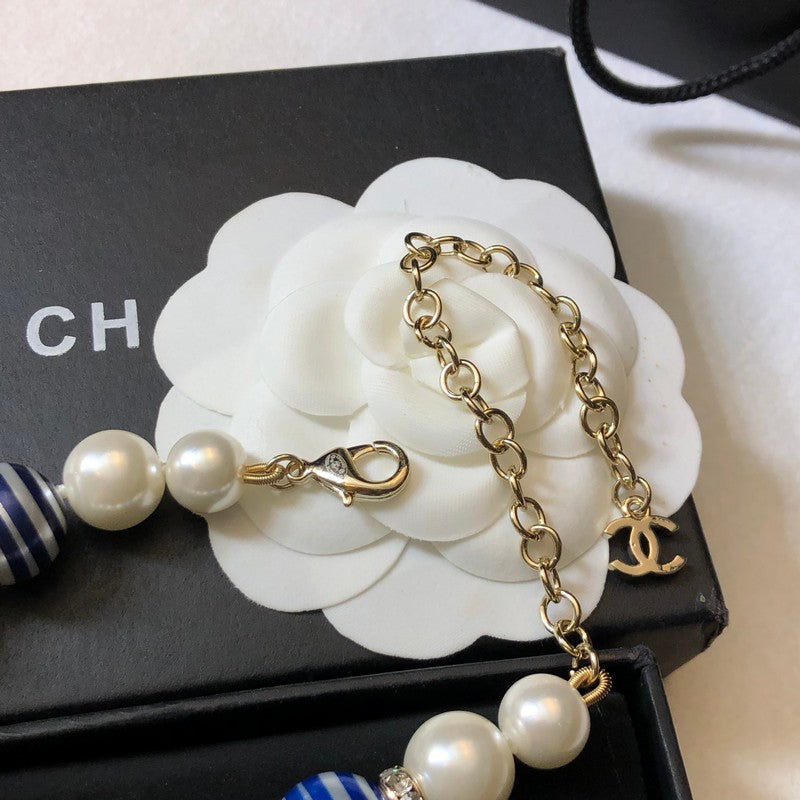 18K Chanel Blue Pearl Bracelet