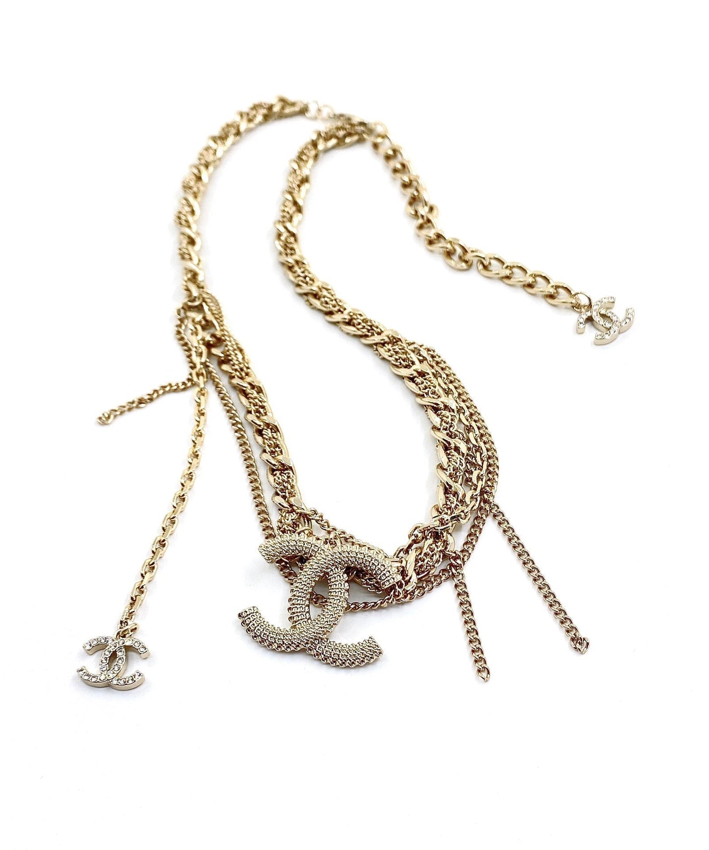 18K Chanel Crystals Choker Necklace