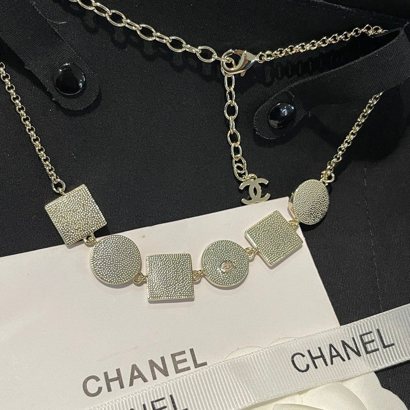 18K Chanel Color Logo Choker Necklace