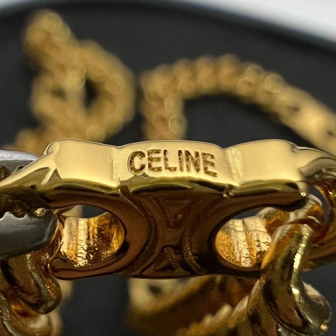 18K Celine Gourmette Chain Necklace