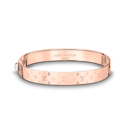 18K Louis Vuitton Nanogram Cuff Bracelet