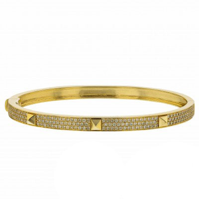 18K Collier De Chien Diamond Hermes Bracelet