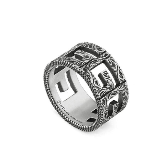 Double Gucci Square Gucci 10mm Ring
