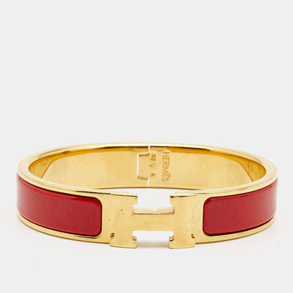 18K Clic Hermes Red Bracelet