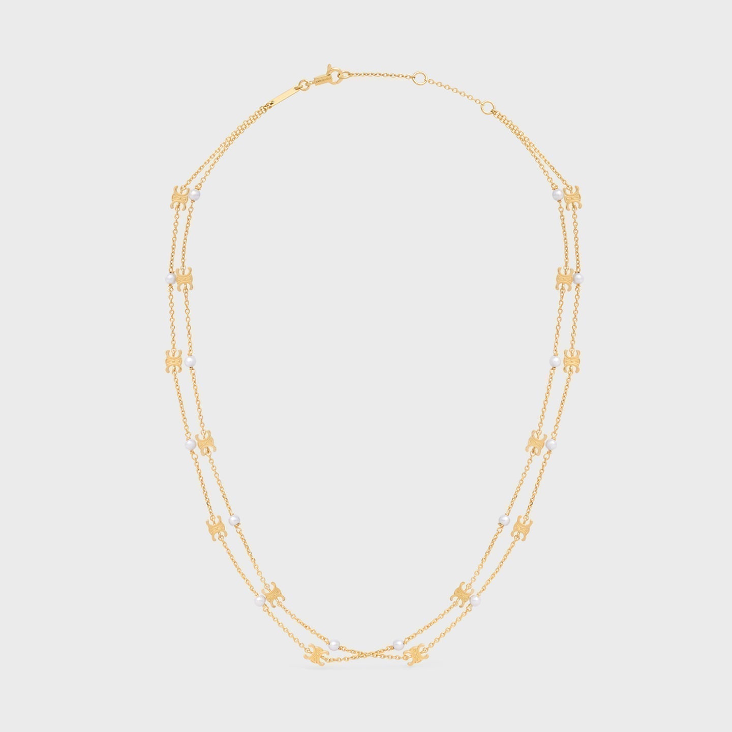 18K Celine Pearl Double Necklace