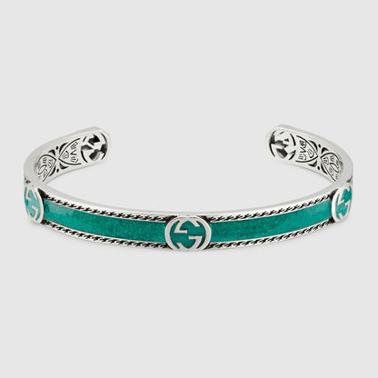 Double Gucci Interlocking Gucci Bangle Bracelet