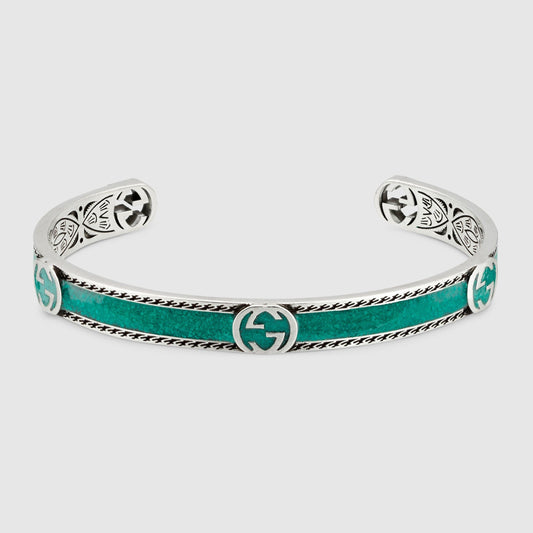 Double Gucci Interlocking Gucci Bangle Bracelet