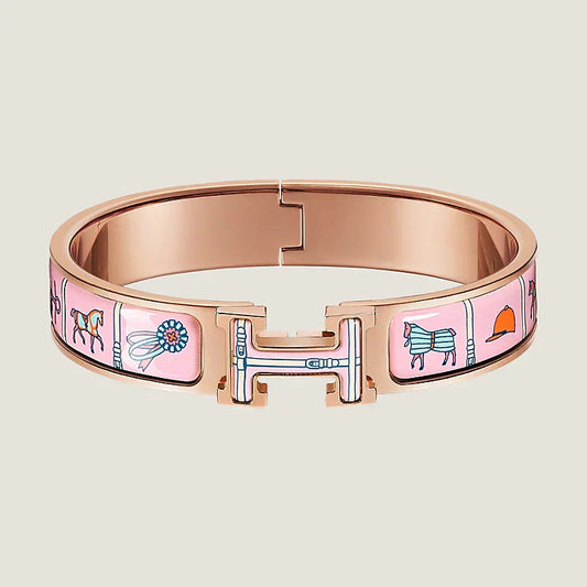 18K Clic Hermes Couvertures Bracelet