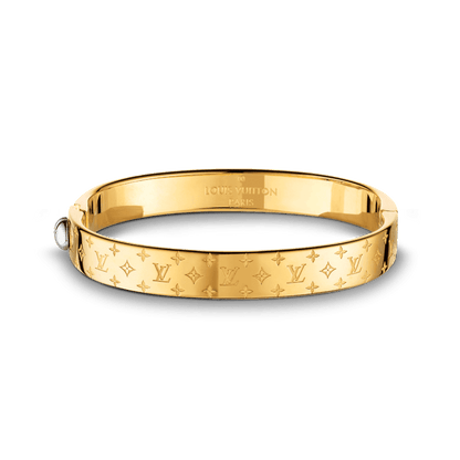 18K Louis Vuitton Nanogram Cuff Bracelet