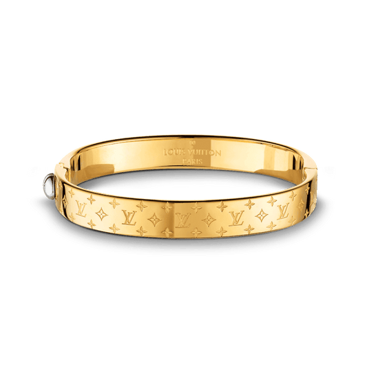 18K Louis Vuitton Nanogram Cuff Bracelet