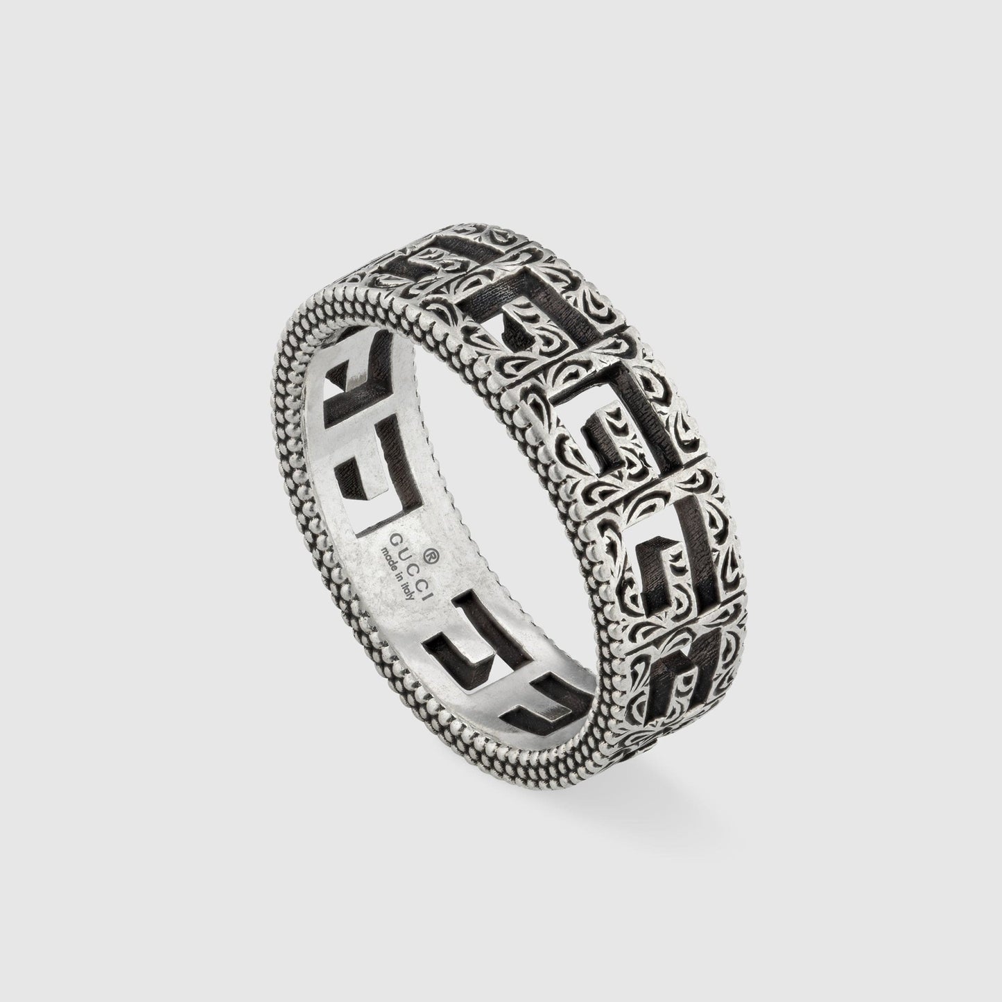 Double Gucci Square Gucci 5mm Ring