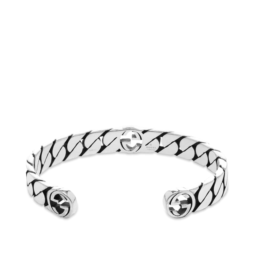 Double Gucci Interlocking Gucci Rigid Bracelet