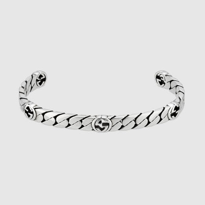 Double Gucci Interlocking Gucci Cuff Bracelet