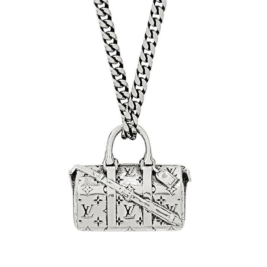 18K Louis Vuitton Monogram Chain Bag Necklace