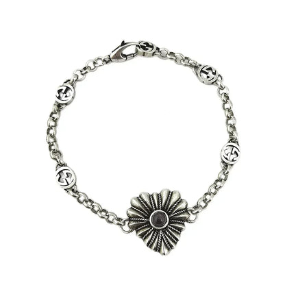 Double Gucci Interlocking Gucci Heart Bracelet