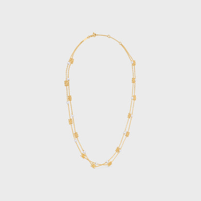 18K Celine Pearl Double Necklace