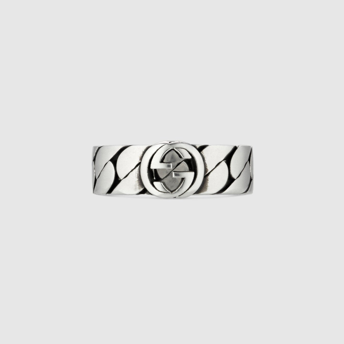Double Gucci Interlocking Gucci Wide Ring