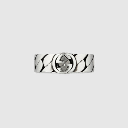 Double Gucci Interlocking Gucci Wide Ring