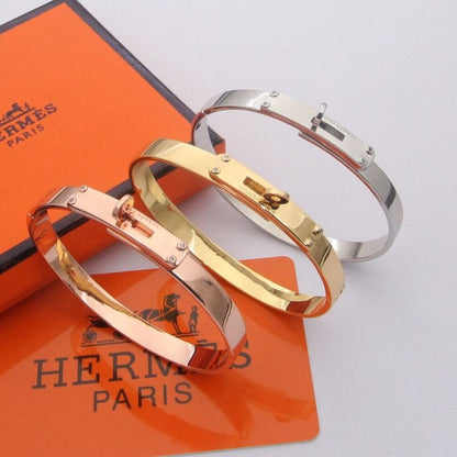 18K White Gold Kelly Hermes Bracelet