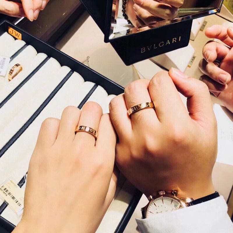 18K Yellow Gold BVLGARI Diamond Ring