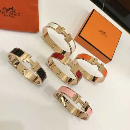 18K Clic Hermes Red Bracelet