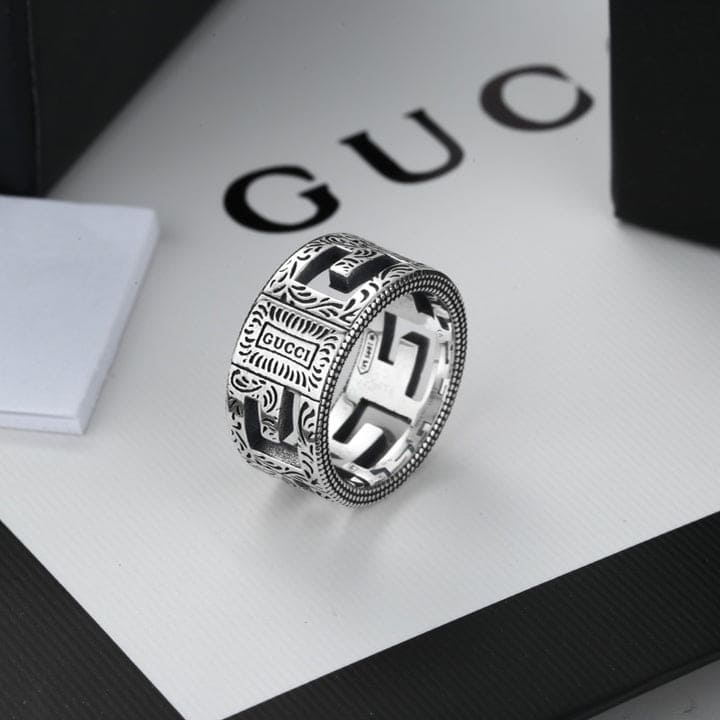 Double Gucci Square Gucci 10mm Ring