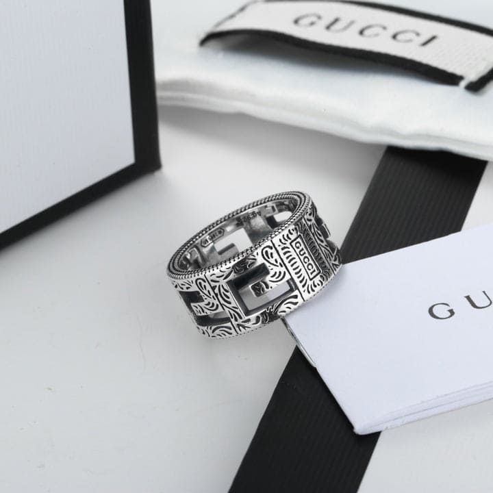 Double Gucci Square Gucci 10mm Ring
