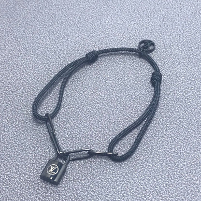 Louis Silver Lockit Titanium Bracelet