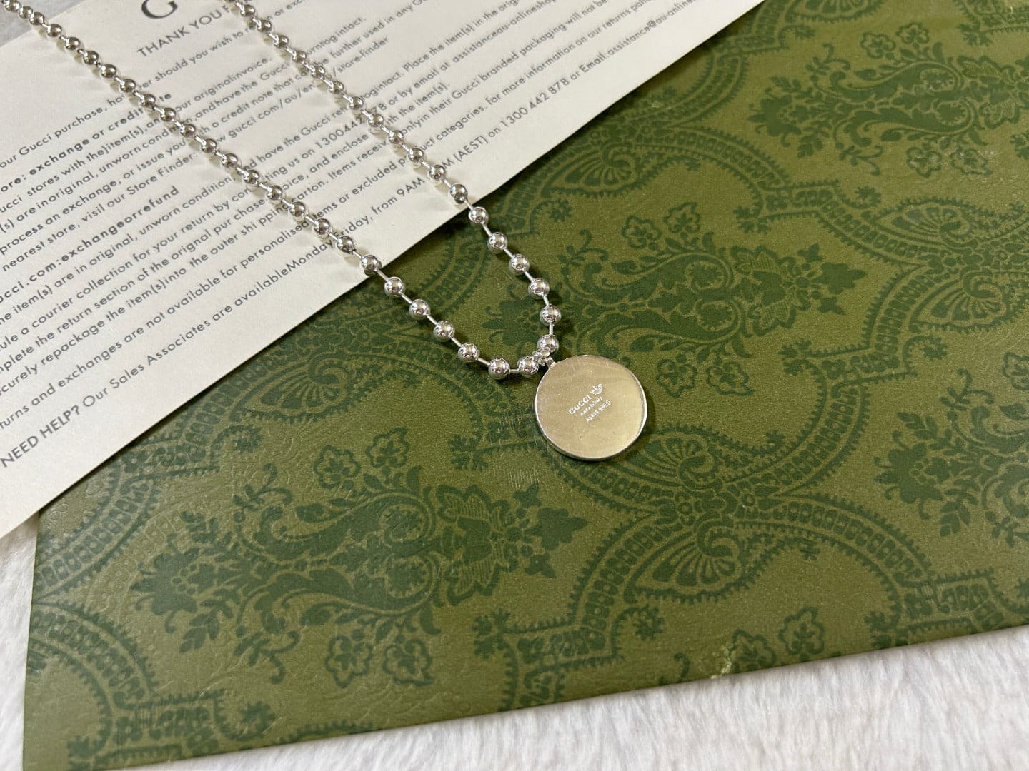 Double Gucci x Adidas Pendant Boule Necklace