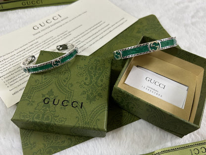 Double Gucci Interlocking Gucci Bangle Bracelet