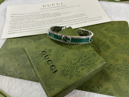Double Gucci Interlocking Gucci Bangle Bracelet