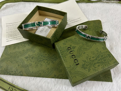 Double Gucci Interlocking Gucci Bangle Bracelet