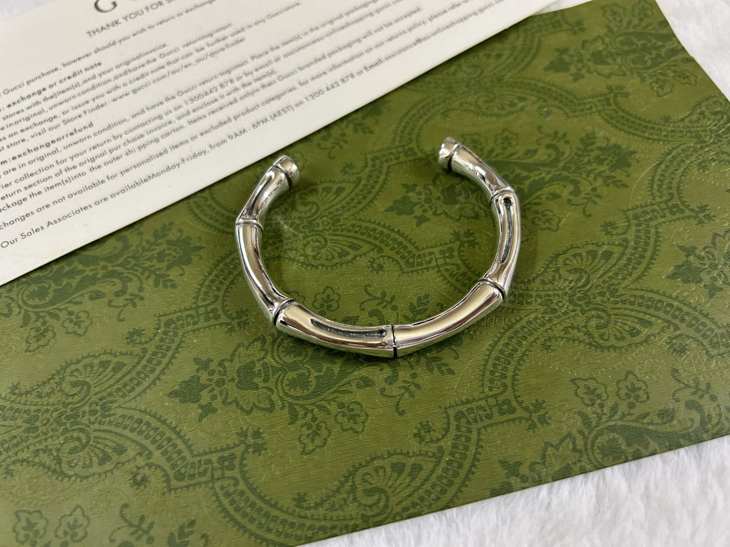 Double Gucci Bamboo Bangle Bracelet