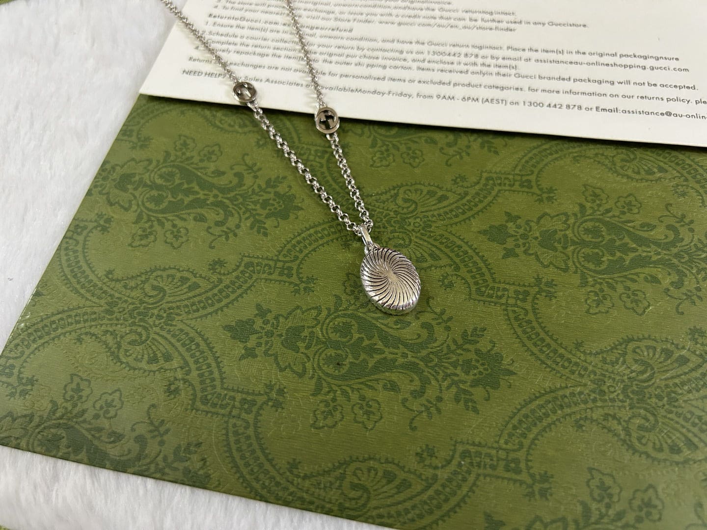 Double Gucci Pendant Necklace