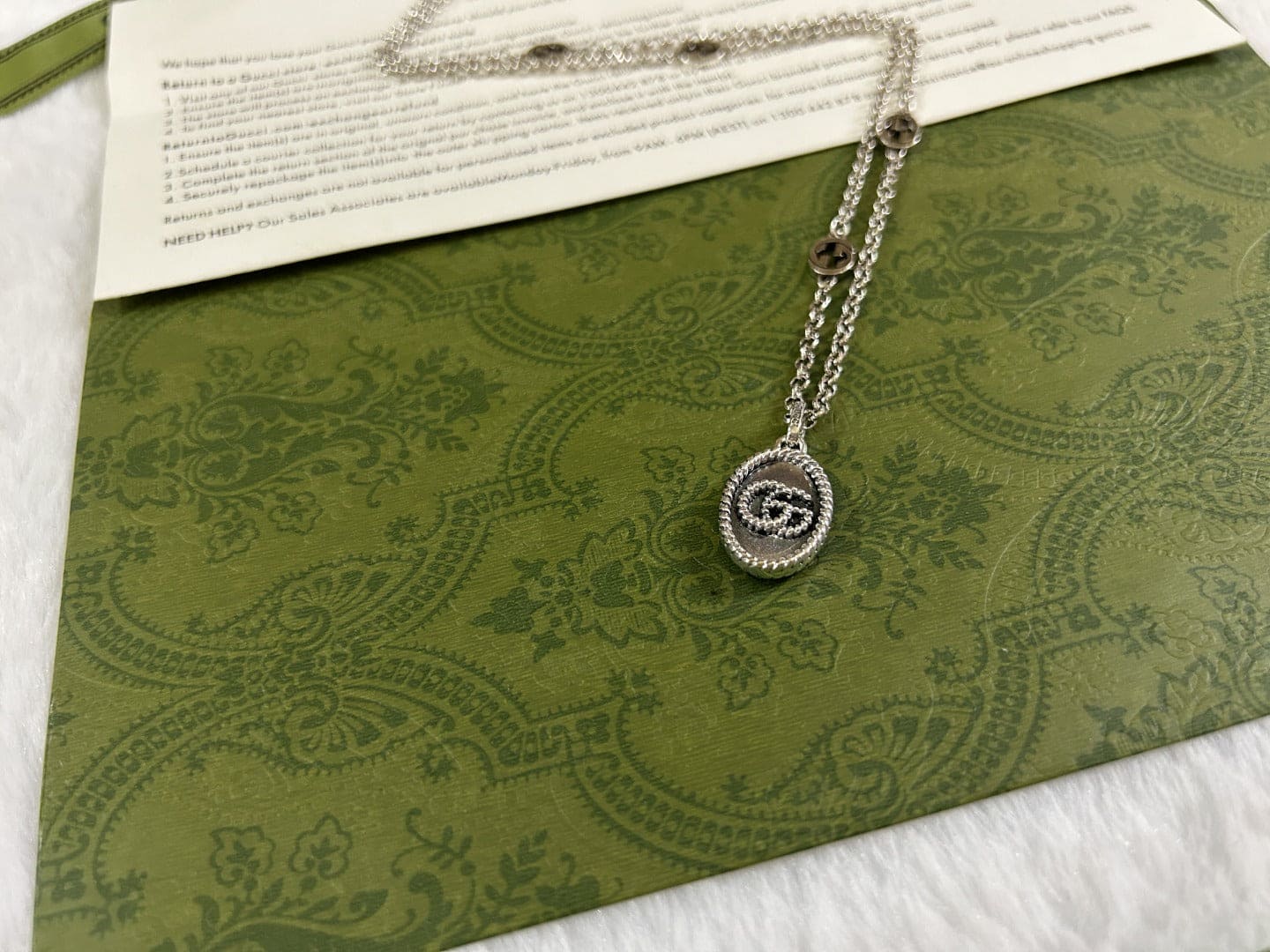 Double Gucci Pendant Necklace