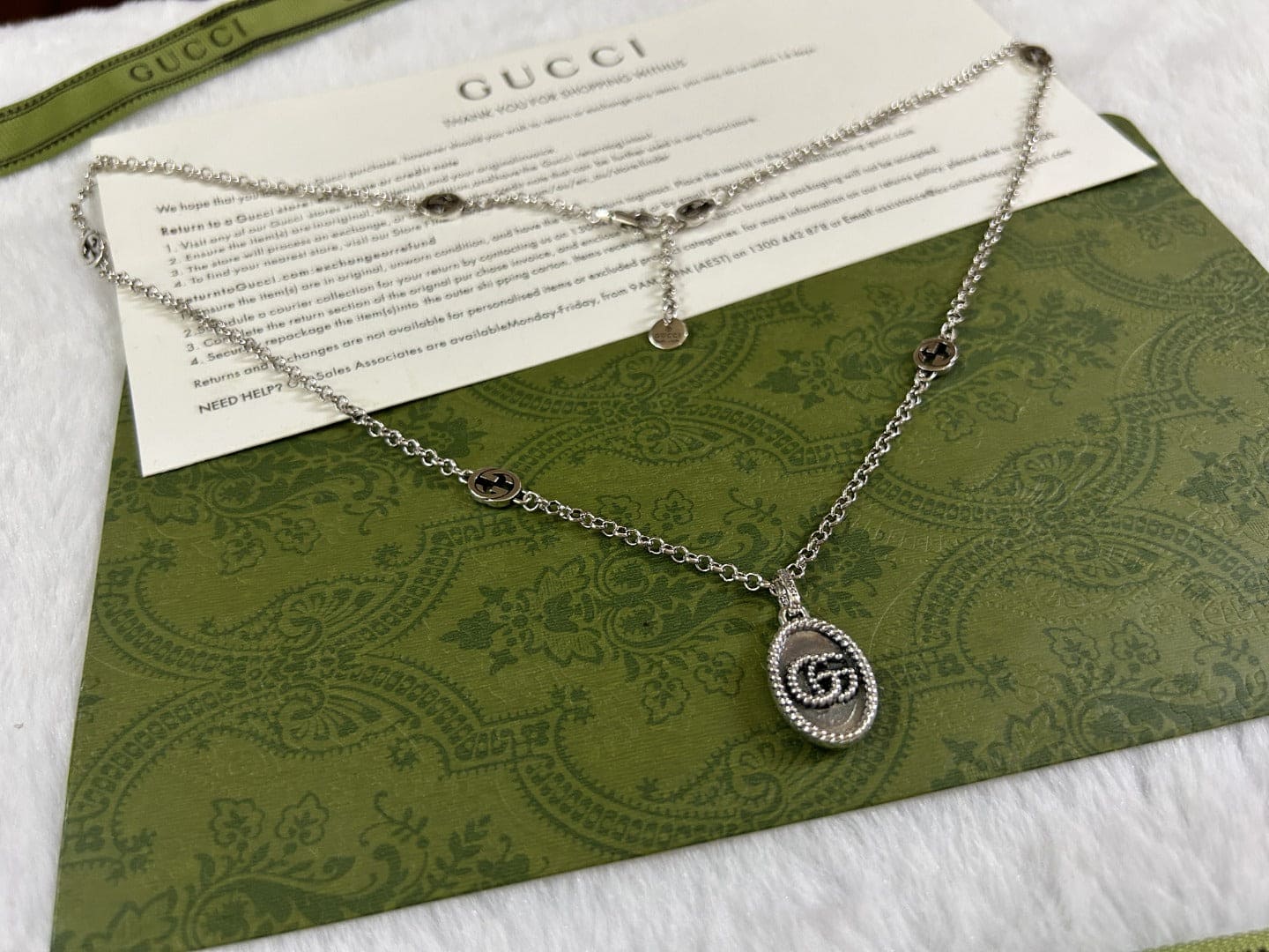 Double Gucci Pendant Necklace