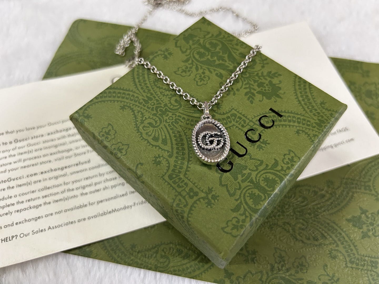 Double Gucci Pendant Necklace