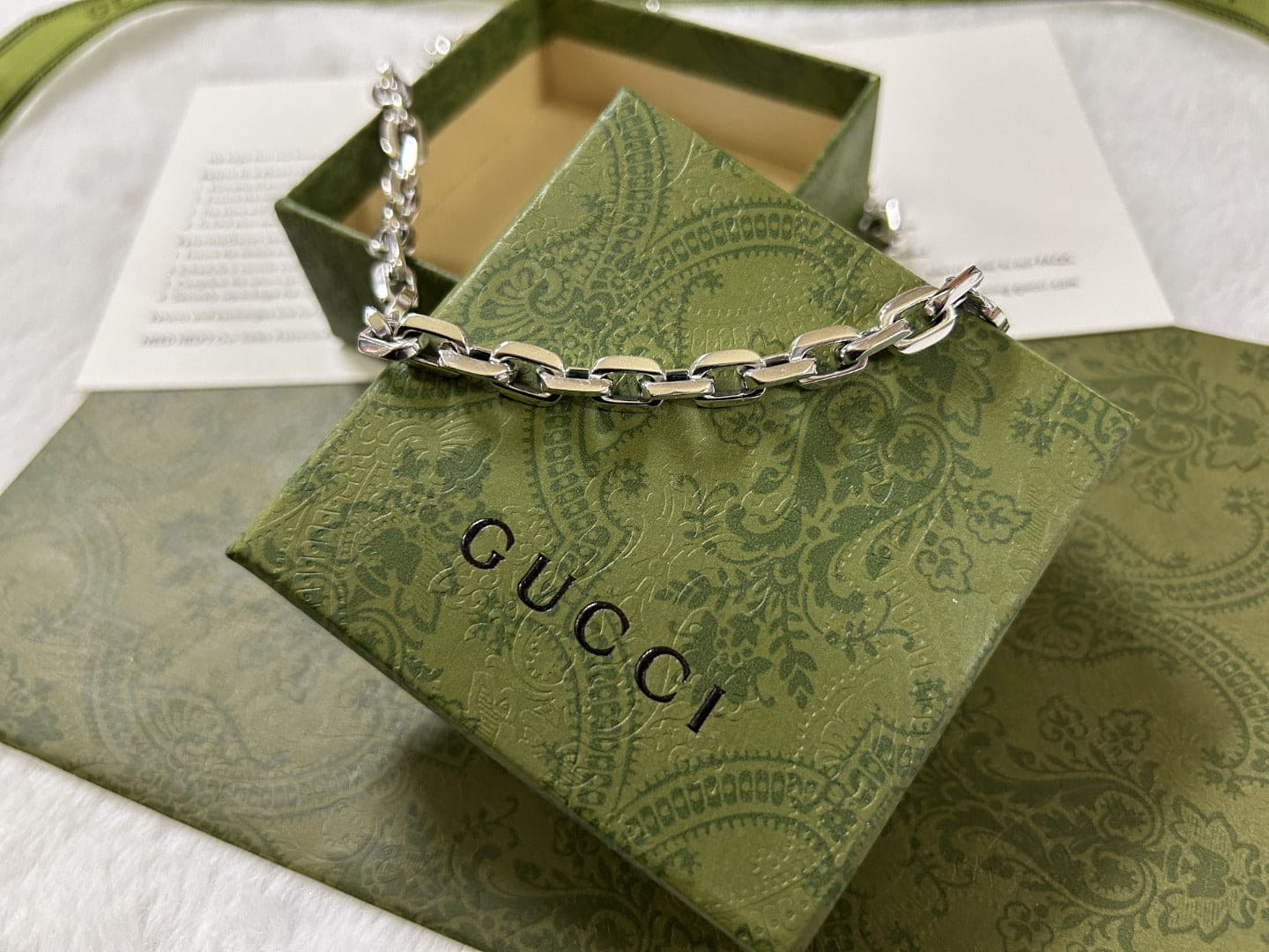 Double Gucci Interlocking Gucci Chain Necklace