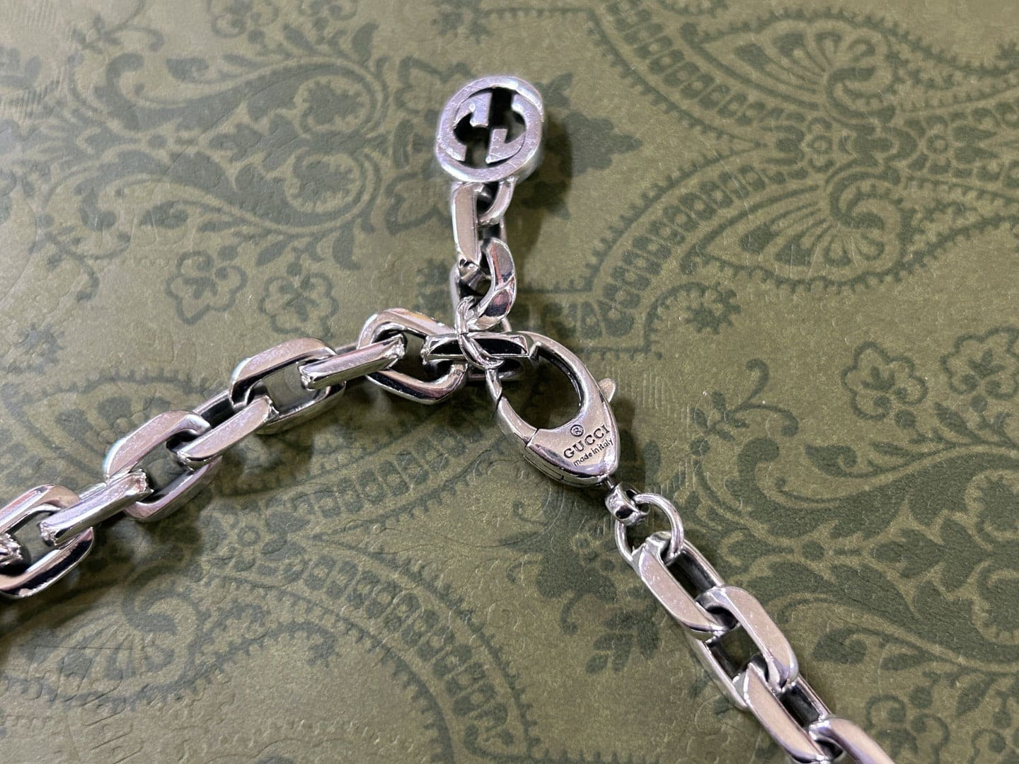 Double Gucci Interlocking Gucci Chain Necklace