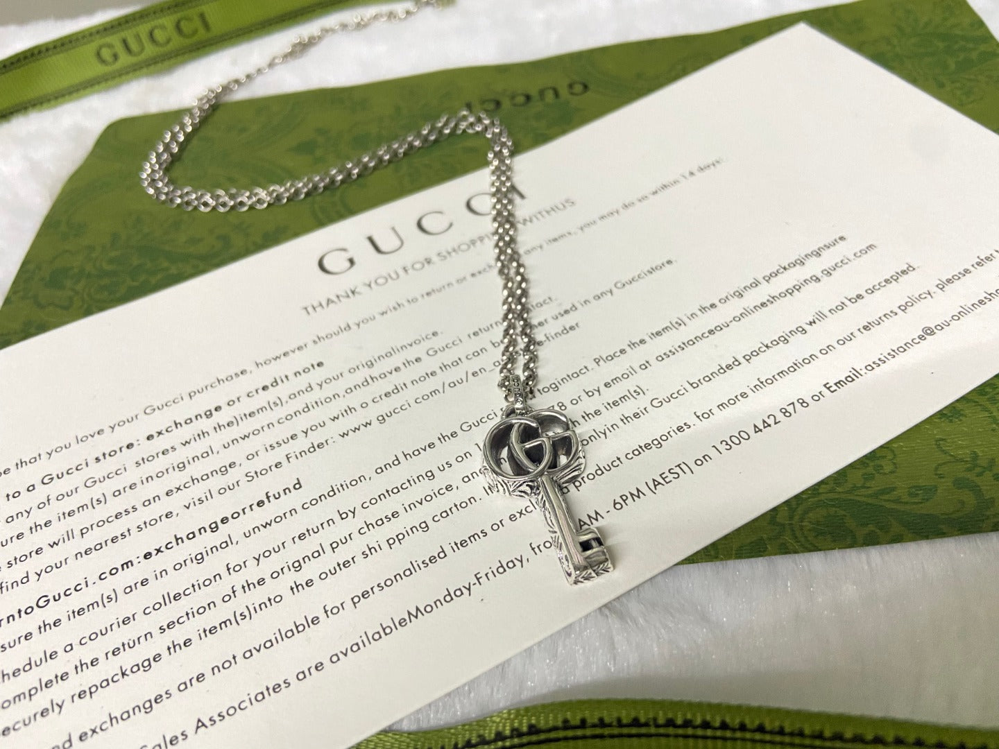 Double Gucci Key Necklace